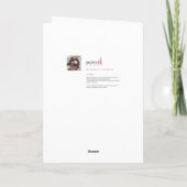 Cartes Pour Fêtes Annuelles Lapin de Noël (Dos)