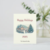 Cartes Pour Fêtes Annuelles Lapin de Noël dans le district du lac (Debout devant)