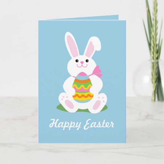 Cartes Pour Fêtes Annuelles Lapin de Pâques (Devant)