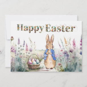 Cartes Pour Fêtes Annuelles lapin de Pâques