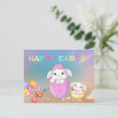 Cartes Pour Fêtes Annuelles Lapin de Pâques (Debout devant)