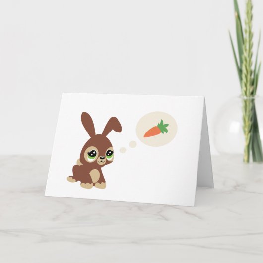 Cartes Pour Fêtes Annuelles lapin de pâques (Devant)