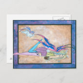 Cartes Pour Fêtes Annuelles Lapin de Pâques (Devant / Derrière)