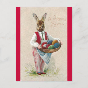 Cartes Pour Fêtes Annuelles Lapin de Pâques avec oeufs