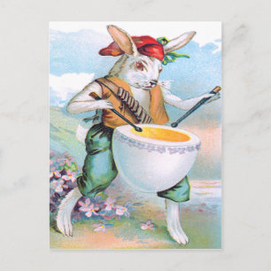 Cartes Pour Fêtes Annuelles Lapin de Pâques batteur à tambour œuf