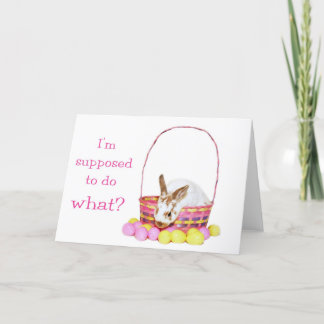 Cartes Pour Fêtes Annuelles Lapin de Pâques confus