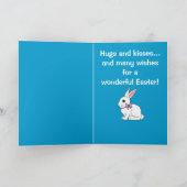 Cartes Pour Fêtes Annuelles Lapin de Pâques de filleul (Intérieur)