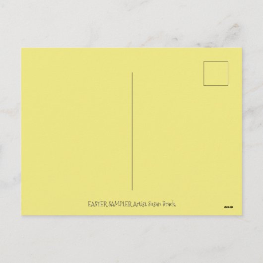 CARTES POUR FÊTES ANNUELLES LAPIN DE PÂQUES EN CHOCOLAT, POUSSIN, ŒUFS, BONBON (Dos)