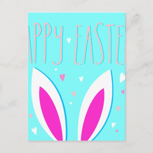 Cartes Pour Fêtes Annuelles lapin de pâques heureux (Devant)