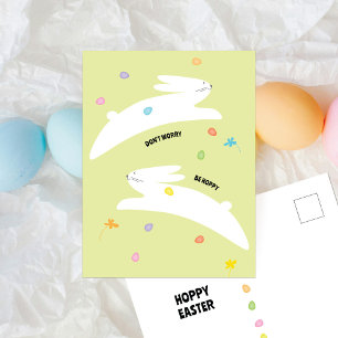 Cartes Pour Fêtes Annuelles Lapin de Pâques joyeux Pâques minimaliste modern