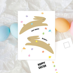Cartes Pour Fêtes Annuelles Lapin de Pâques joyeux Pâques minimaliste modern