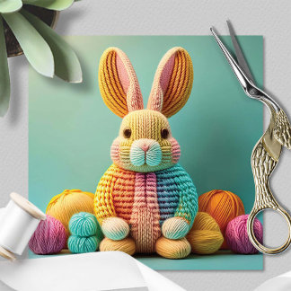 Cartes Pour Fêtes Annuelles Lapin de Pâques mignon et joueur