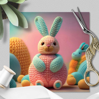 Cartes Pour Fêtes Annuelles Lapin de Pâques mignon et joueur