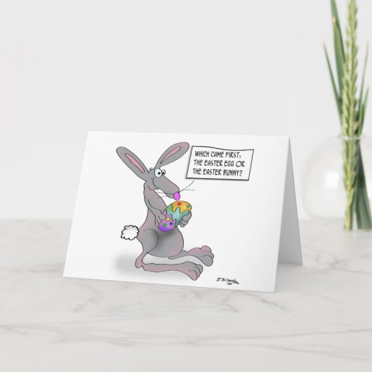 Cartes Pour Fêtes Annuelles Lapin de Pâques ou Oeuf de Pâques (Devant)