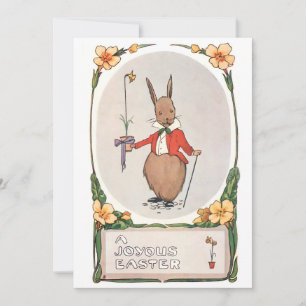 Cartes Pour Fêtes Annuelles Lapin de Pâques vintage