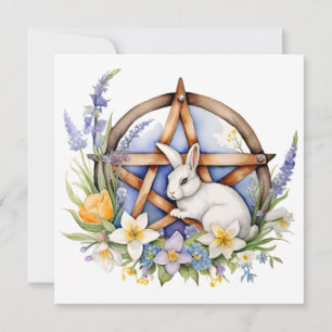 Cartes Pour Fêtes Annuelles Lapin d'Ostara Équinoxe de Printemps Eostre Wicca