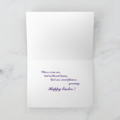 Cartes Pour Fêtes Annuelles Lapin et iris (Intérieur)