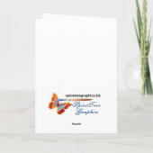 Cartes Pour Fêtes Annuelles Lapin et papillon de Pâques (Dos)