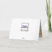 Cartes Pour Fêtes Annuelles Lapin mignon dans un panier personnalisé (Dos)