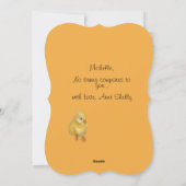 Cartes Pour Fêtes Annuelles Lapin mignon et carottes (Dos)