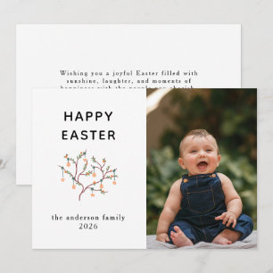 Cartes Pour Fêtes Annuelles Lapin Moderne Élégant Joyeuses Pâques Photo