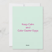 Cartes Pour Fêtes Annuelles Lapin sophistiqué  (Dos)