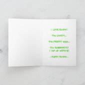 Cartes Pour Fêtes Annuelles LAPINS de great dane Pâques ? ! (Intérieur)