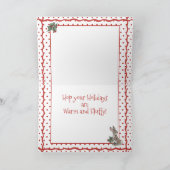 Cartes Pour Fêtes Annuelles Lapins de Noël et Père Noël Vacances Joli lapin Re (Intérieur)