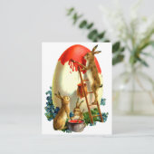 Cartes Pour Fêtes Annuelles Lapins de Pâques (Debout devant)