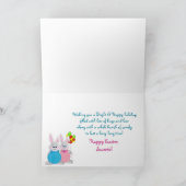 Cartes Pour Fêtes Annuelles Lapins de Pâques - fils - amusement (Intérieur)