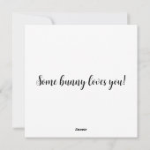 Cartes Pour Fêtes Annuelles Lapins Patchwork de la Saint-Valentin (Dos)