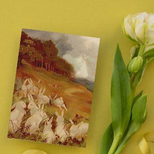 Cartes Pour Fêtes Annuelles Lapins vintages