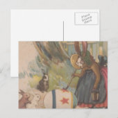 Cartes Pour Fêtes Annuelles Lapins vintages de Pâques (Devant / Derrière)