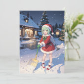 Cartes Pour Fêtes Annuelles Lapis dansante (Debout devant)