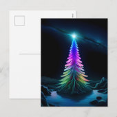 Cartes Pour Fêtes Annuelles L'Arbre de Lumière (Devant / Derrière)