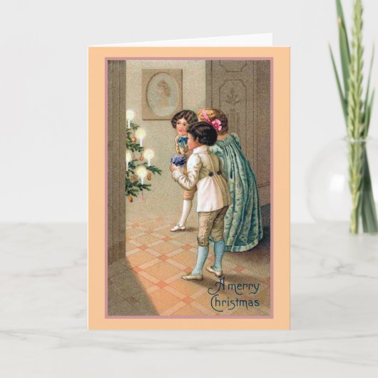 Cartes Pour Fêtes Annuelles L'arbre de Noël (Devant)