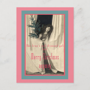 Cartes Pour Fêtes Annuelles L'Arbre De Noël N'Est Pas Encore Habillé