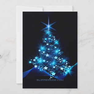 Cartes Pour Fêtes Annuelles l'arbre de Noël stylisé et lumineux de SlipperyJoe