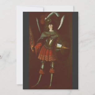 Cartes Pour Fêtes Annuelles L'Archange Michel par Francisco de Zurbarán