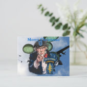 Cartes Pour Fêtes Annuelles L'armée spéciale green berets irak patch (Debout devant)