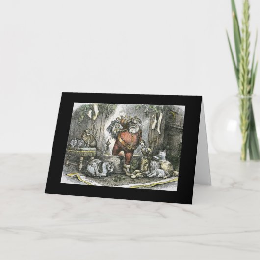 Cartes Pour Fêtes Annuelles L'arrivée du saint Nicholas (Devant)