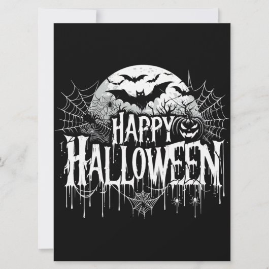 Cartes Pour Fêtes Annuelles L'art d'Halloween vintage (Devant)