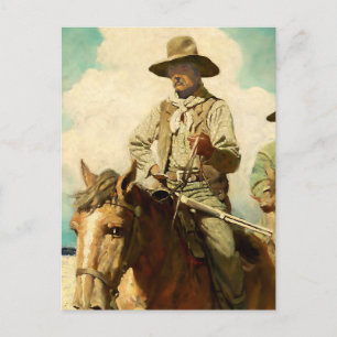Cartes Pour Fêtes Annuelles L'art western du maréchal sec par NC Wyeth