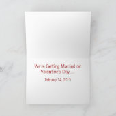 Cartes Pour Fêtes Annuelles Las Vegas Mariage Valentine's Day 2013 Card (Intérieur)
