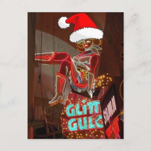 Cartes Pour Fêtes Annuelles Las Vegas Parties scintillant Gulch Noël (Devant)