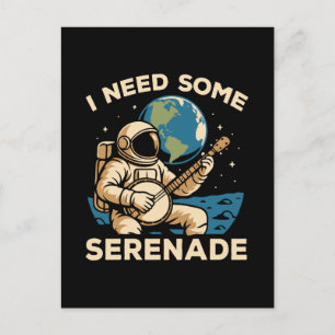 Cartes Pour Fêtes Annuelles L'astronaute Banjo Serenade Son cosmique