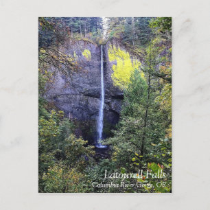 Cartes Pour Fêtes Annuelles Latourell Falls, Oregon