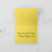 Cartes Pour Fêtes Annuelles L'aube d'automne Thanksgiving (Intérieur)