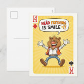 Cartes Pour Fêtes Annuelles Laugh Deck (Devant / Derrière)
