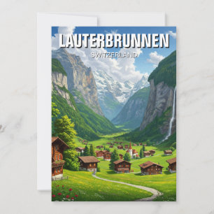 Cartes Pour Fêtes Annuelles Lauterbrunnen Suisse Travel